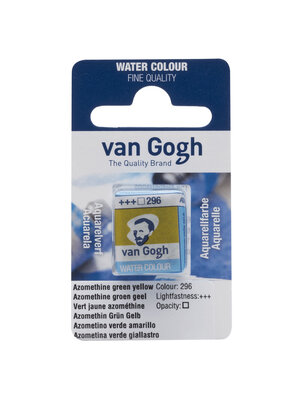 Van Gogh Aquarelverf Napje - Azomethine Groen Geelachtig #296 Van Gogh Aquarelverf Napje - Azomethine Groen Geelachtig #296