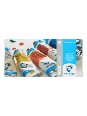 Van Gogh Aquarelverf Set - 10 x 10 ml Tubes - Diverse Kleuren Van Gogh Aquarelverf Set - 10 x 10 ml Tubes - Diverse Kleuren