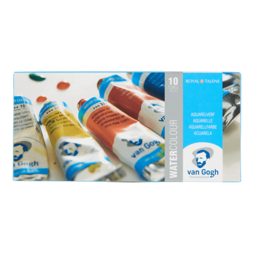 Van Gogh Aquarelverf Set - 10 x 10 ml Tubes - Diverse Kleuren