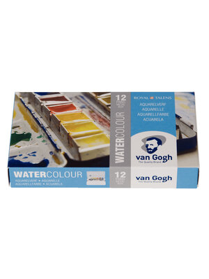Van Gogh Aquarelverf - set 12 napjes - Metalen Blik Van Gogh Aquarelverf - set 12 napjes - Metalen Blik