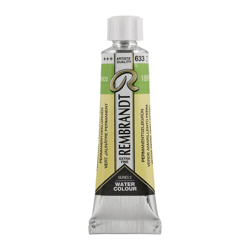 Rembrandt Aquarelverf Tube 10 ml - Permanentgeelgroen #633 Rembrandt Aquarelverf Tube 10 ml - Permanentgeelgroen #633