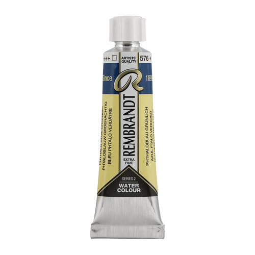 Rembrandt Aquarelverf Tube 10 ml - Phtaloblauw Groenachtig #576