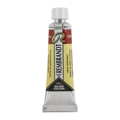 Rembrandt Aquarelverf Tube 10 ml - Sienna Gebrand #411 Rembrandt Aquarelverf Tube 10 ml - Sienna Gebrand #411