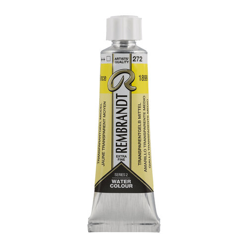 Rembrandt Aquarelverf Tube 10 ml - Transparantgeel Middel #272 Rembrandt Aquarelverf Tube 10 ml - Transparantgeel Middel #272