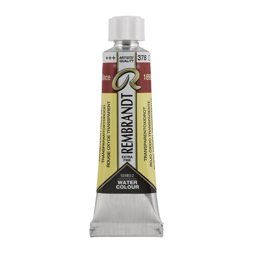 Rembrandt Aquarelverf Tube 10 ml - Transparantoxydrood #378 Rembrandt Aquarelverf Tube 10 ml - Transparantoxydrood #378