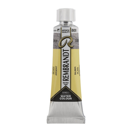 Rembrandt Aquarelverf Tube 10 ml - Zilver #800 Rembrandt Aquarelverf Tube 10 ml - Zilver #800