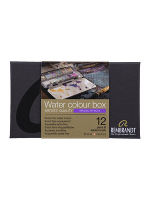 Rembrandt Professionele Aquarelverf Metalen Set - 12 Napjes + 1 Penseel Rembrandt Professionele Aquarelverf Metalen Set - 12 Napjes + 1 Penseel