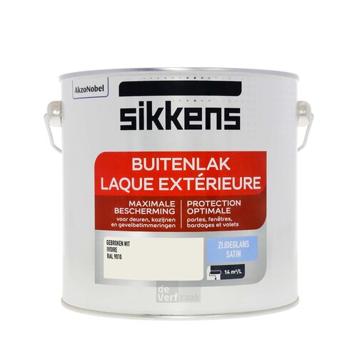 Sikkens Buitenlak Zijdeglans - RAL 9010 Sikkens Buitenlak Zijdeglans - RAL 9010