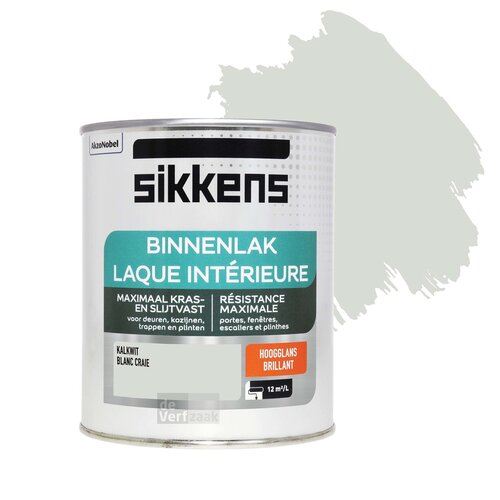 Sikkens Binnenlak Hoogglans - Kalkwit Sikkens Binnenlak Hoogglans - Kalkwit