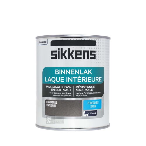 Sikkens Binnenlak Zijdeglans - Donkergrijs Sikkens Binnenlak Zijdeglans - Donkergrijs