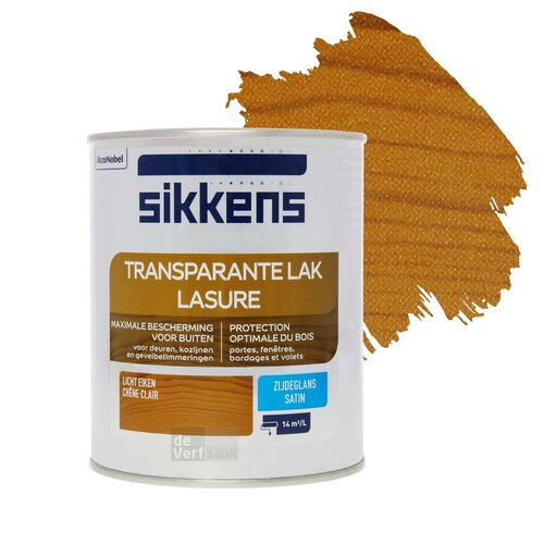 Sikkens Transparante Lak Zijdeglans - Licht Eiken Sikkens Transparante Lak Zijdeglans - Licht Eiken