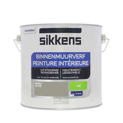 Sikkens Binnenmuurverf Mat - 2,5 liter Warmgrijs
