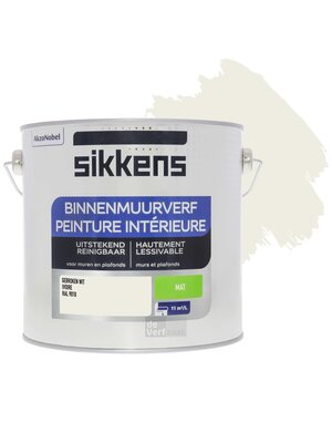 Sikkens Binnenmuurverf Mat - 2,5 liter RAL 9010