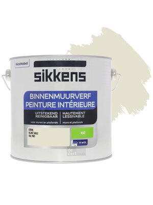 Sikkens Binnenmuurverf Mat - 2,5 liter RAL 9001