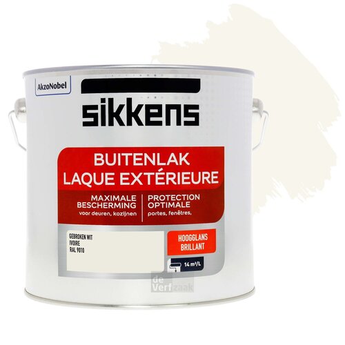 Sikkens Buitenlak Hoogglans - RAL 9010 - 2,5 liter Sikkens Buitenlak Hoogglans - RAL 9010 - 2,5 liter