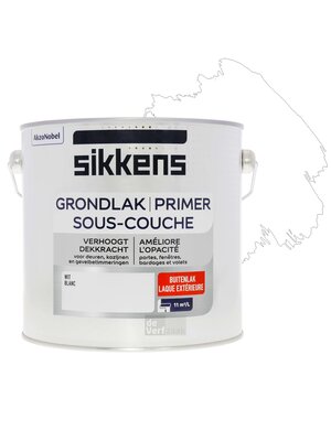 Sikkens Grondlak Buitenlak - 2,5 liter Wit