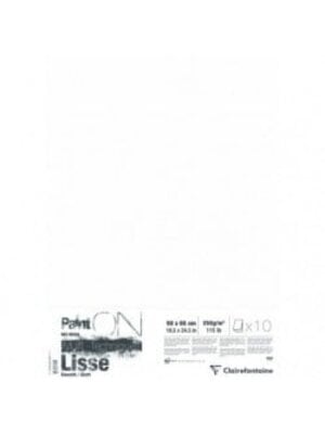 Clairefontaine Painton Mixmedia - Glad Blok - 250 gr - 10 Blad Per Pak - 50 x 65 cm - Wit