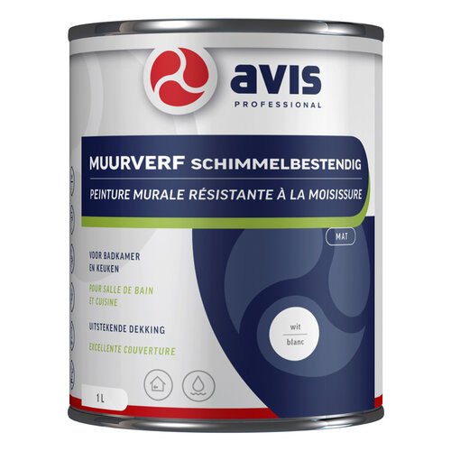 Avis Muurverf Permoglaze Anti Schimmel - Wit Avis Muurverf Permoglaze Anti Schimmel - Wit