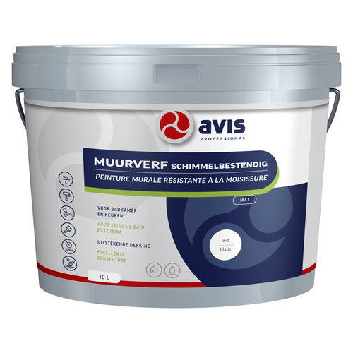 Avis Muurverf Permoglaze Anti Schimmel - Wit Avis Muurverf Permoglaze Anti Schimmel - Wit