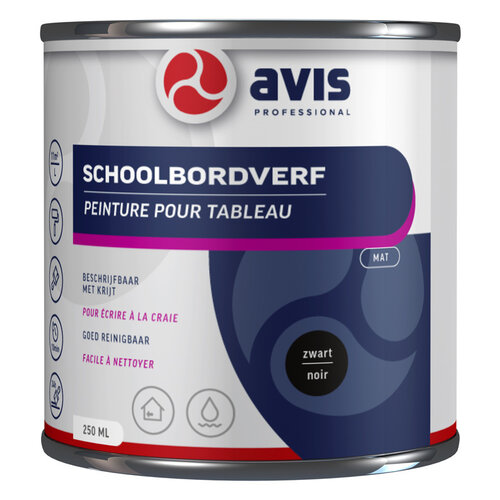 Avis Aqua Schoolbordenverf - Zwart Avis Aqua Schoolbordenverf - Zwart