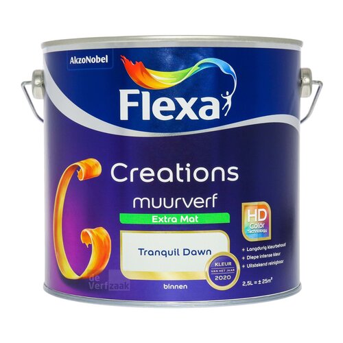 Flexa Creations Muurverf Extra Mat - Tranquil Dawn - 2,5 liter Flexa Creations Muurverf Extra Mat - Tranquil Dawn - 2,5 liter