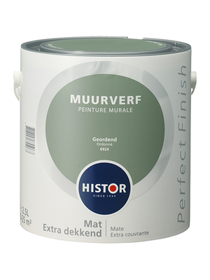 Histor Perfect Finish Muurverf Mat - Geordend - 2,5 liter