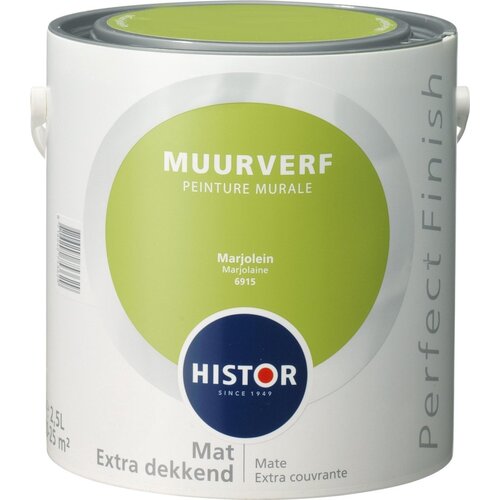 Histor Perfect Finish Muurverf Mat - Marjolein 2,5 liter Histor Perfect Finish Muurverf Mat - Marjolein 2,5 liter