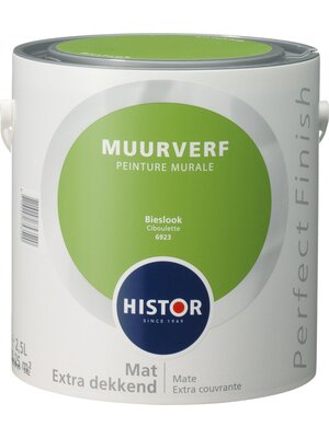 Histor Perfect Finish Muurverf Mat - Bieslook - 2,5 liter
