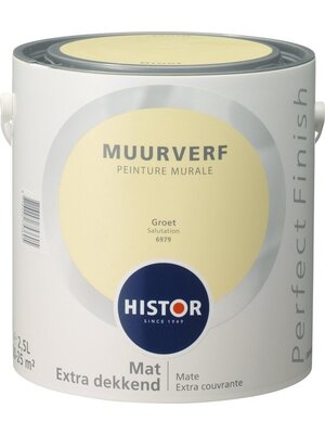 Histor Perfect Finish Muurverf Mat - Groet - 2,5 liter