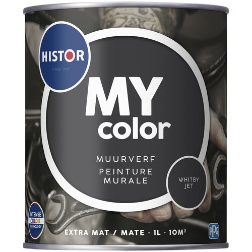 Histor MY color Muurverf Extra Mat - Whitby Jet Histor MY color Muurverf Extra Mat - Whitby Jet