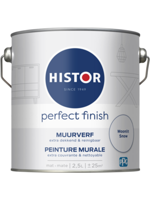 Histor Perfect Finish Muurverf Mat - Moonlit Snow - 2,5 liter