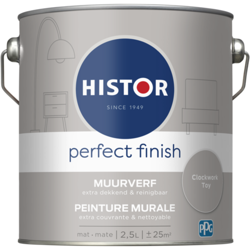 Histor Perfect Finish Muurverf Mat - Clockwork Toy - 2,5 liter