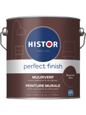 Histor Perfect Finish Muurverf Mat - Burgundy Wine - 2,5 liter
