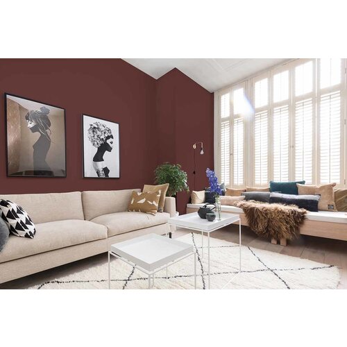 Histor Perfect Finish Muurverf Mat - Burgundy Wine - 2,5 liter Histor Perfect Finish Muurverf Mat - Burgundy Wine - 2,5 liter
