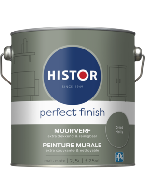 Histor Perfect Finish Muurverf Mat - Dried Holly - 2,5 liter