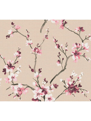 Livingwalls Desert Lodge roze behang | 385203