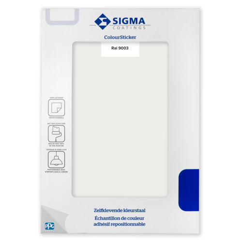 Sigma ColourSticker - RAL 9003 Sigma ColourSticker - RAL 9003