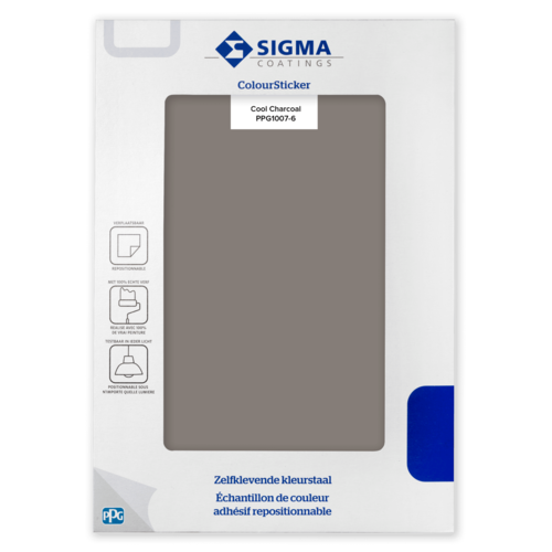 Sigma ColourSticker - Cool Charcoal 1007-6 Sigma ColourSticker - Cool Charcoal 1007-6
