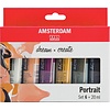 Royal Talens Amsterdam Set 6 x 20 ml - Portretkleuren Royal Talens Amsterdam Set 6 x 20 ml - Portretkleuren