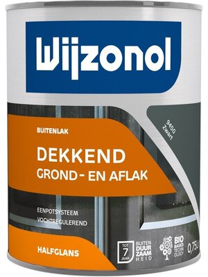Wijzonol Grond- en aflak - 750 ml 9450 Zwart