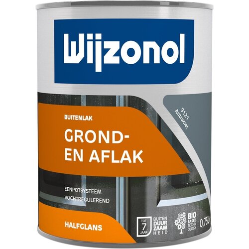 Wijzonol Grond- en aflak - 750 ml 9121 Antraciet Wijzonol Grond- en aflak - 750 ml 9121 Antraciet