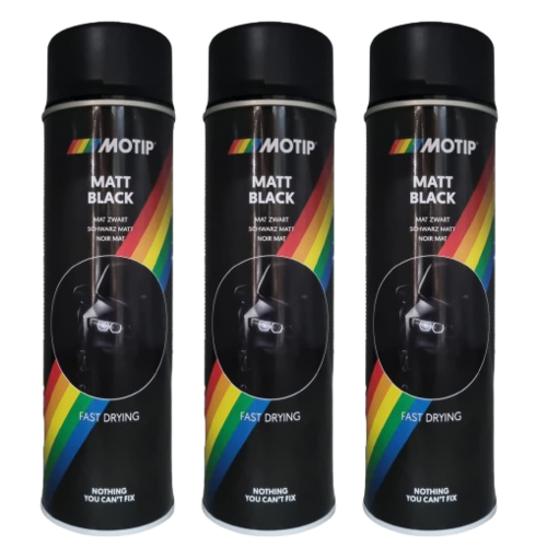 Motip Spuitlak Mat Zwart - 500 ml