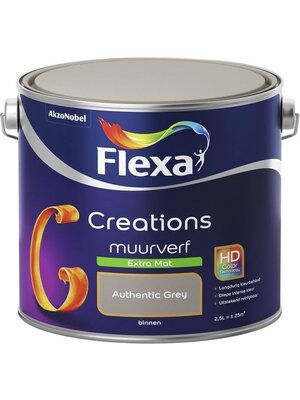 Flexa Creations Muurverf Extra Mat - Authentic Grey