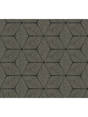 AS Creation Antigua - Zwart - Geometrisch Behang - 390912 AS Creation Antigua - Zwart - Geometrisch Behang - 390912