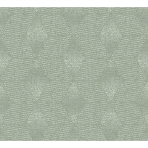 AS Creation Antigua - Groen - Geometrisch Behang - 390913