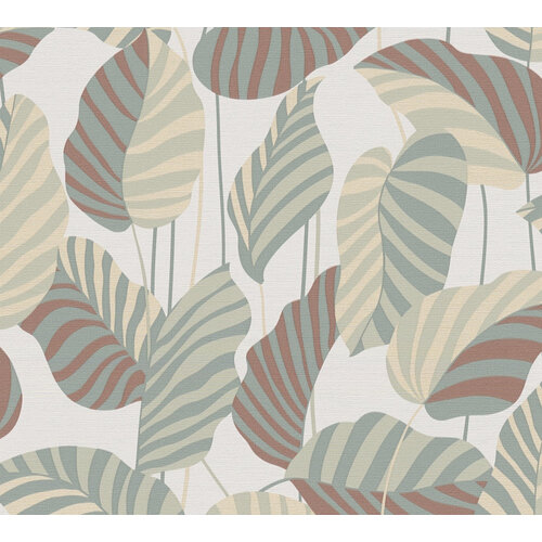 AS Creation Antigua - Wit - Planten Behang - 390941