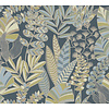 AS Creation Antigua - Blauw - Planten Behang - 390955
