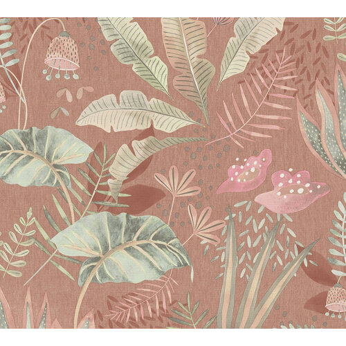 Livingwalls Famous Garden - Rood - Planten - 393482 Livingwalls Famous Garden - Rood - Planten - 393482