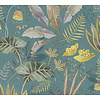 Livingwalls Famous Garden - Petrol - Planten - 393483
