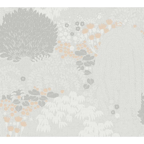 Livingwalls Famous Garden - Licht Grijs - Floraal - 393501 Livingwalls Famous Garden - Licht Grijs - Floraal - 393501